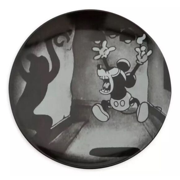 Disney The Skeleton Dance and The Haunted House Scary Ceramic Plate Set Of 4-NIB - Picture 5 of 11